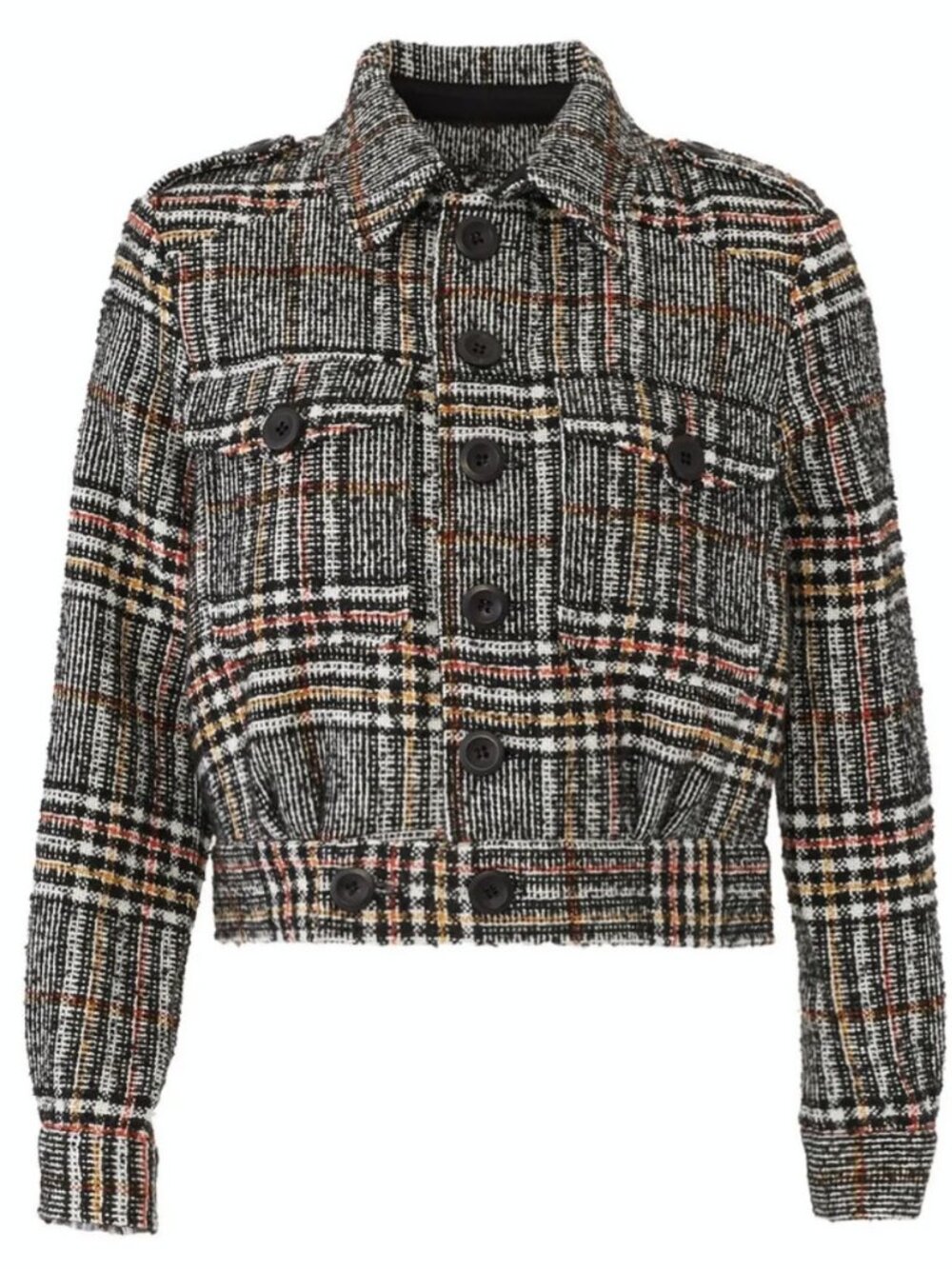 FREE PEOPLE Eisenhower Slouchy Plaid Tweed Jacket Small
